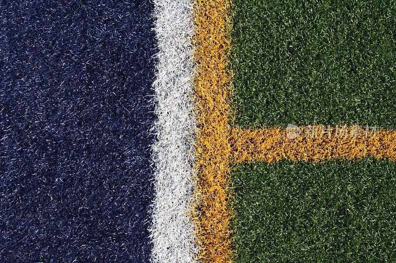 四色goodball Astroturf - Green Blue Yellow & White Background